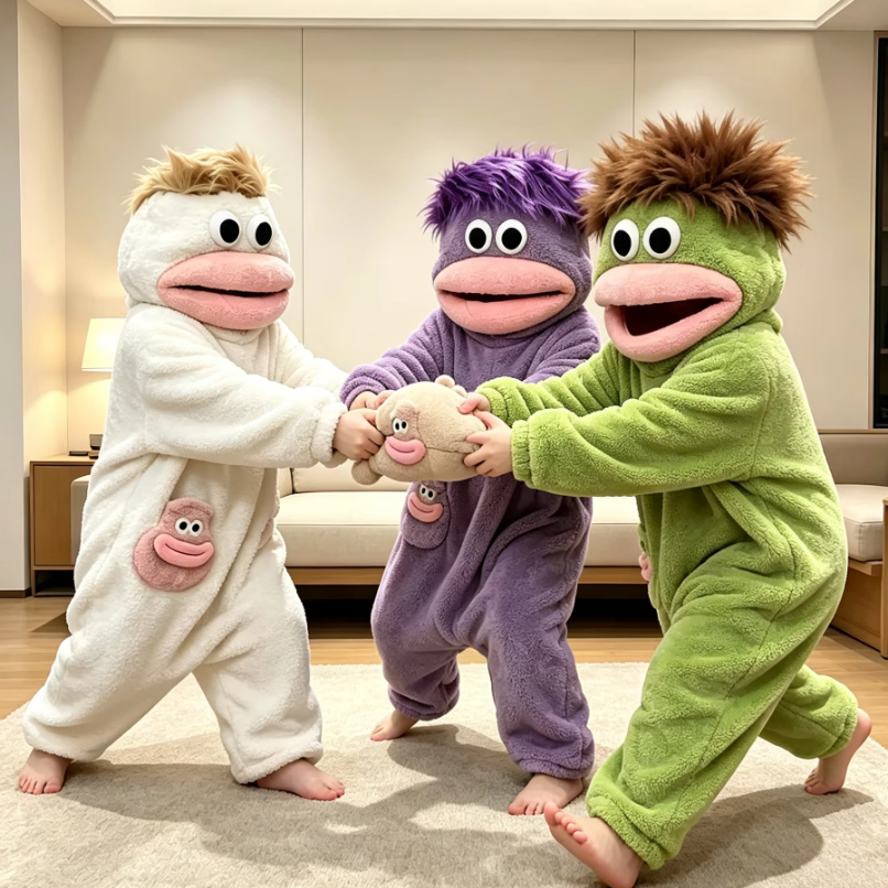 Kigurumi Kids Big-mouth Monster Pajamas Funny Pajamas Children New ...