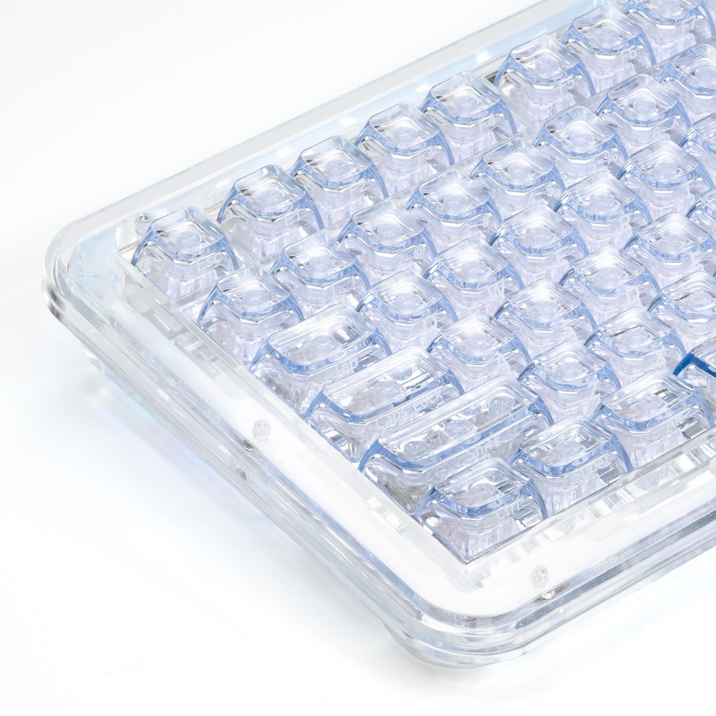XVX Ice Soul V2 Transparent Keycaps Pink/Blue Ice Cube Style OEM ...
