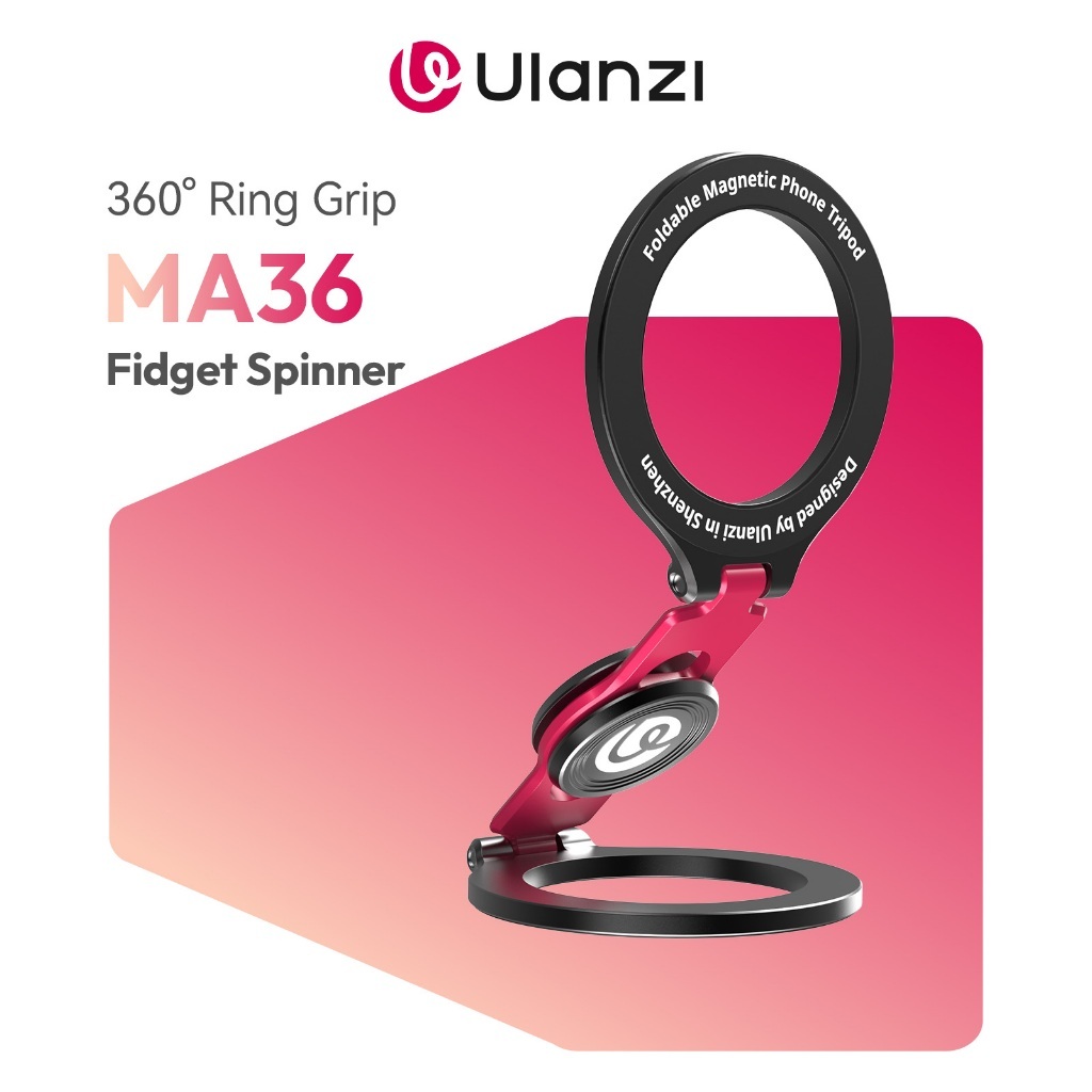 ULANZI MA36 Magnetic Phone Holder Stand, Foldable Desk Phone Stand with ...