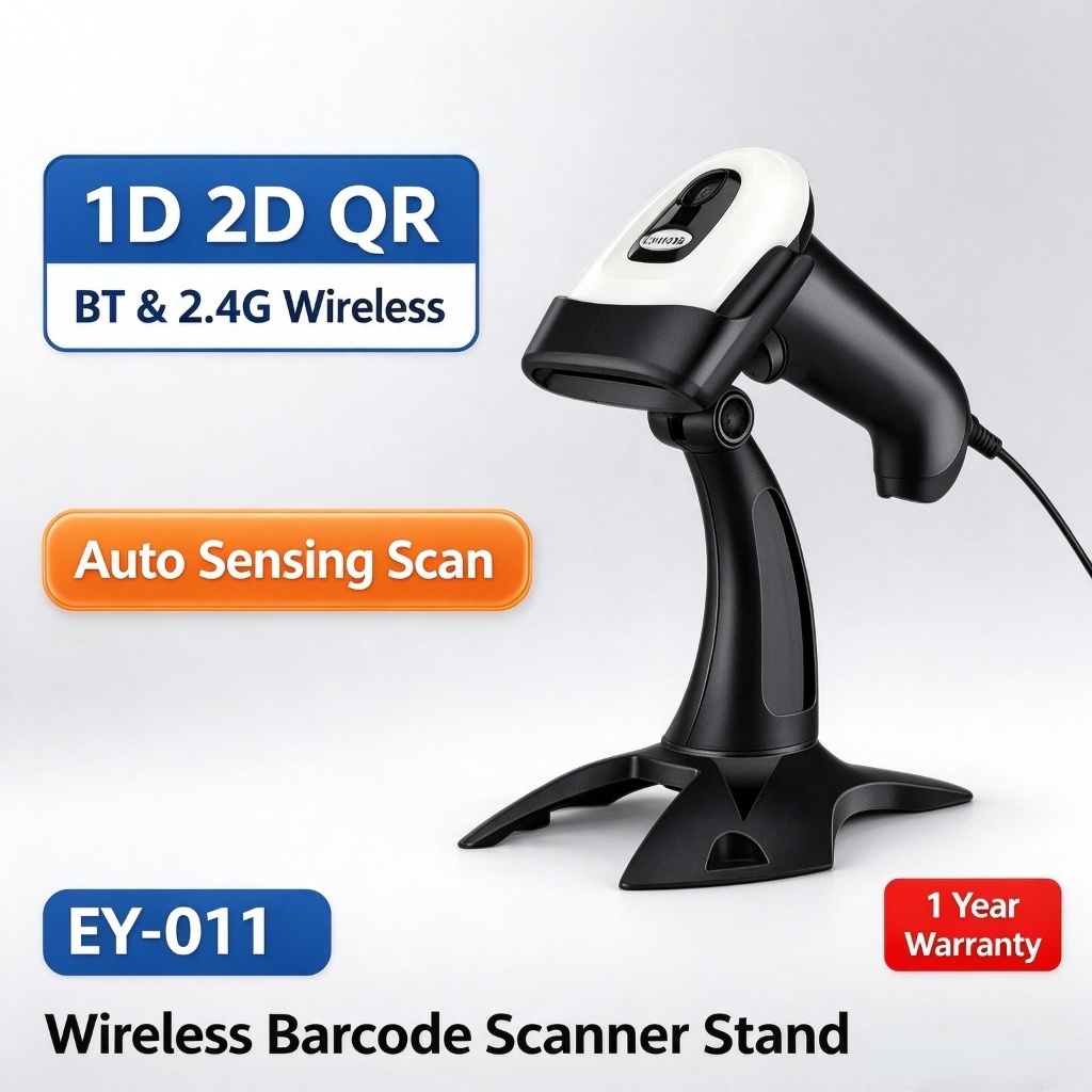 【Stock】SYMCODE Bluetooth 2.4GHz Wireless Wired Handheld 1D 2D QR Bar ...