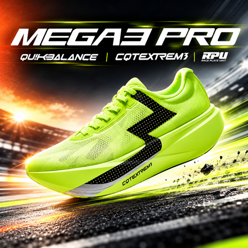 【NEW COLOR】361° MEGA 3 PRO Performance Running Shoes CQTEXTREM3 Soft ...