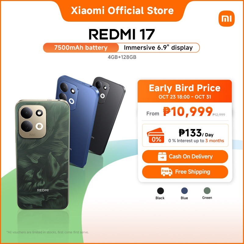 New REDMI 17 4G Smartphone | 4GB+128GB| 7500mAh battery with 45W turbo ...
