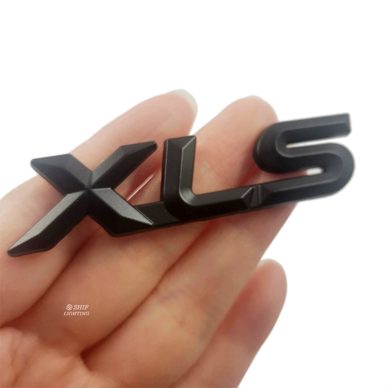 1 x Metal Black Red Chrome XLS Letter Car Auto Rear Trunk Lid Emblem ...