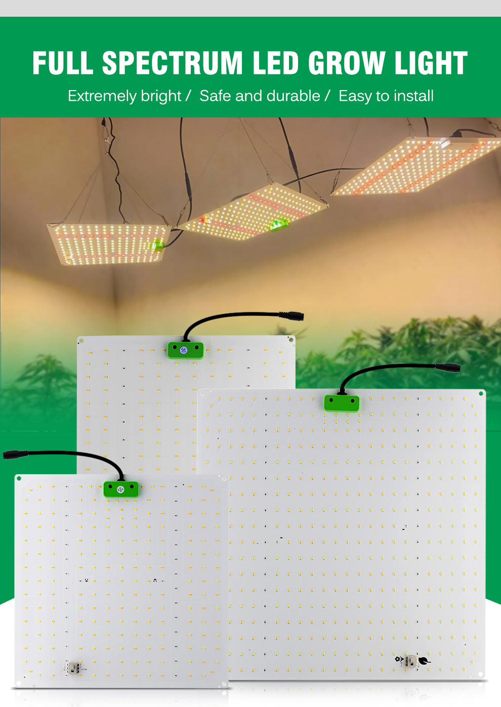 LM281B Quantum LED Grow Light UV&IR Chip 650W Full Spectrum Phyto Lamp ...