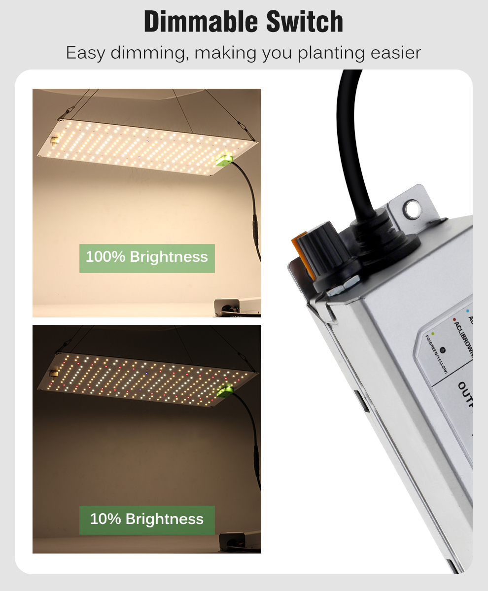 LM281B Quantum LED Grow Light UV&IR Chip 650W Full Spectrum Phyto Lamp ...