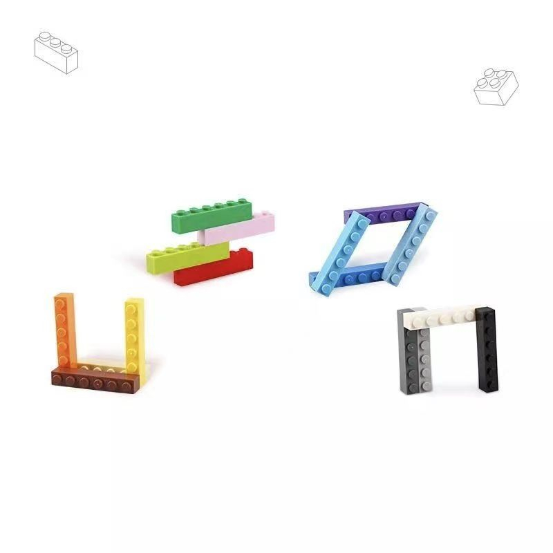 Diy Small Particle Building Blocks MOC Parts 1x6 Compatible with 3009 ...