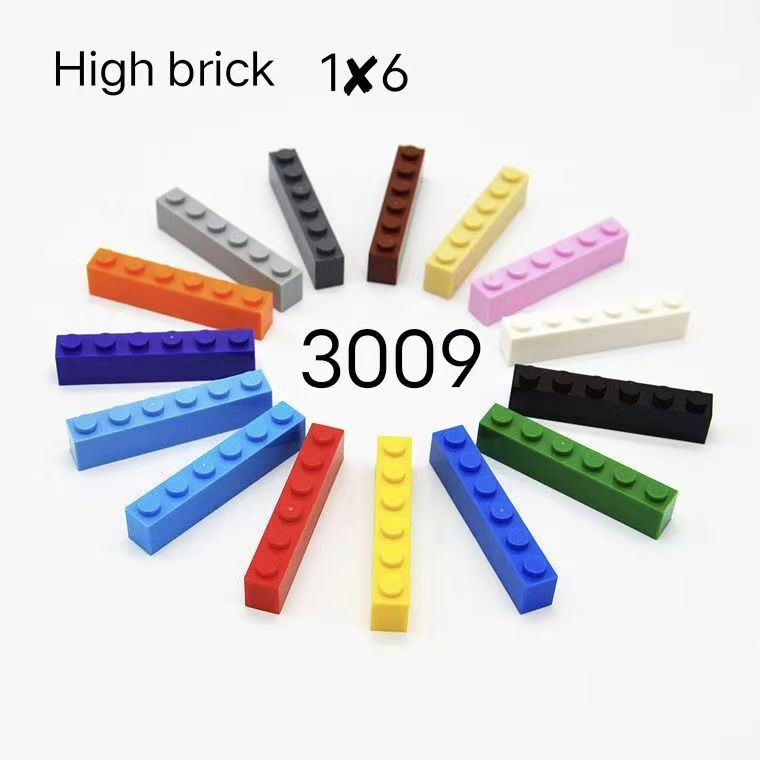 Diy Small Particle Building Blocks MOC Parts 1x6 Compatible with 3009 ...