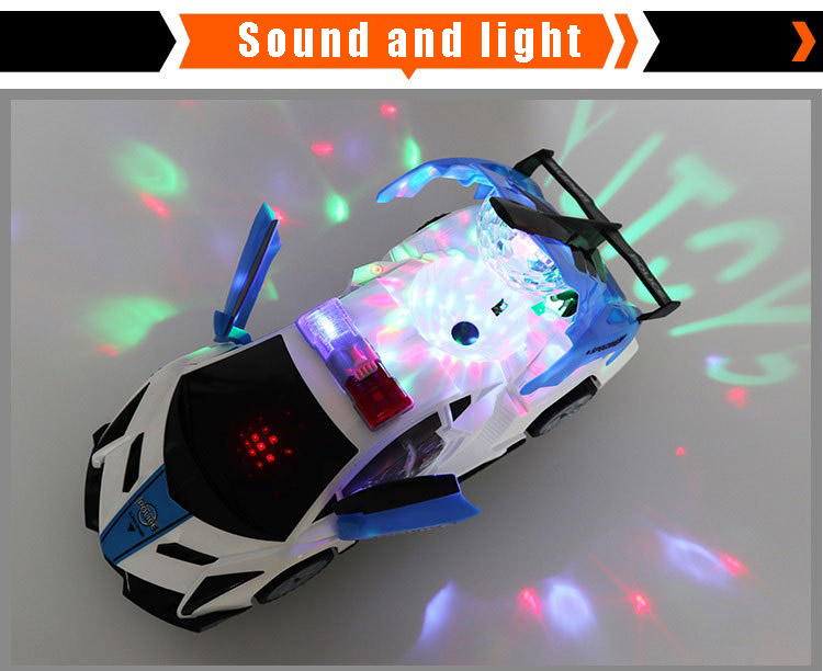 threetrees 360° Deformation Rotation Electric Toy Car with LED Light ...