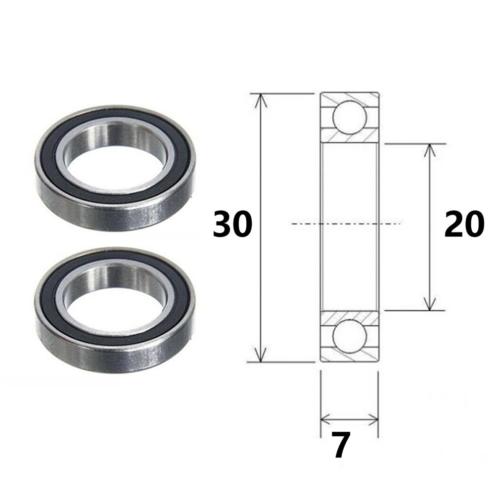 Roulements De Moyeu De Roue Libre Pour VTT - Dimensions 20x30x7 Mm - Référence 20307-2RS - Joints Double étanchéité