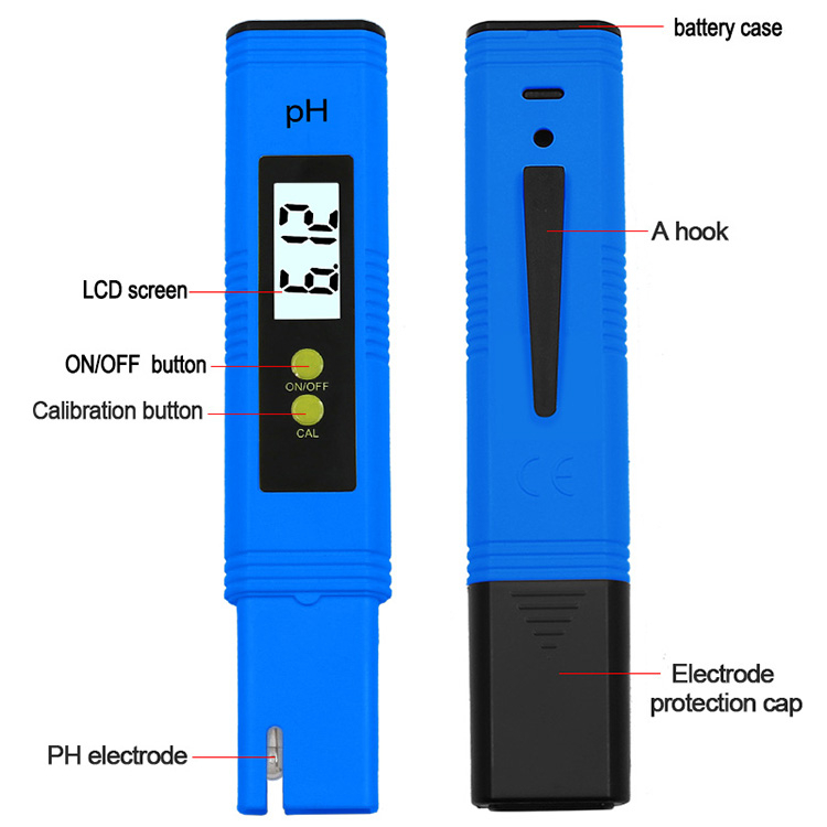 PH Tester High Accuracy 0.01 LCD Digital PH Pen PH Meter PH Monitoring ...