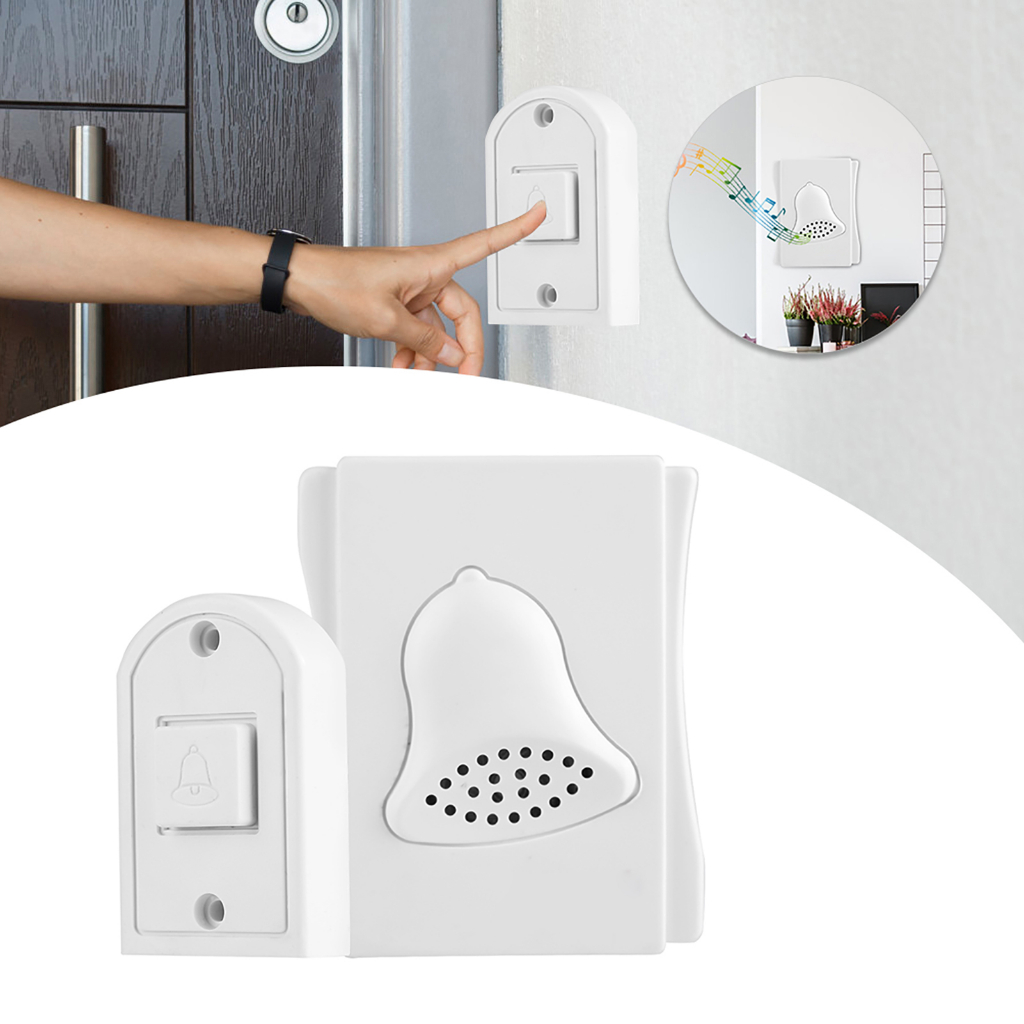 Rupoun Mechanical Wired Doorbell Ding Dong Bell For Hotel Access Control System 80 95db 5 91 Inches 15 Cm 110v