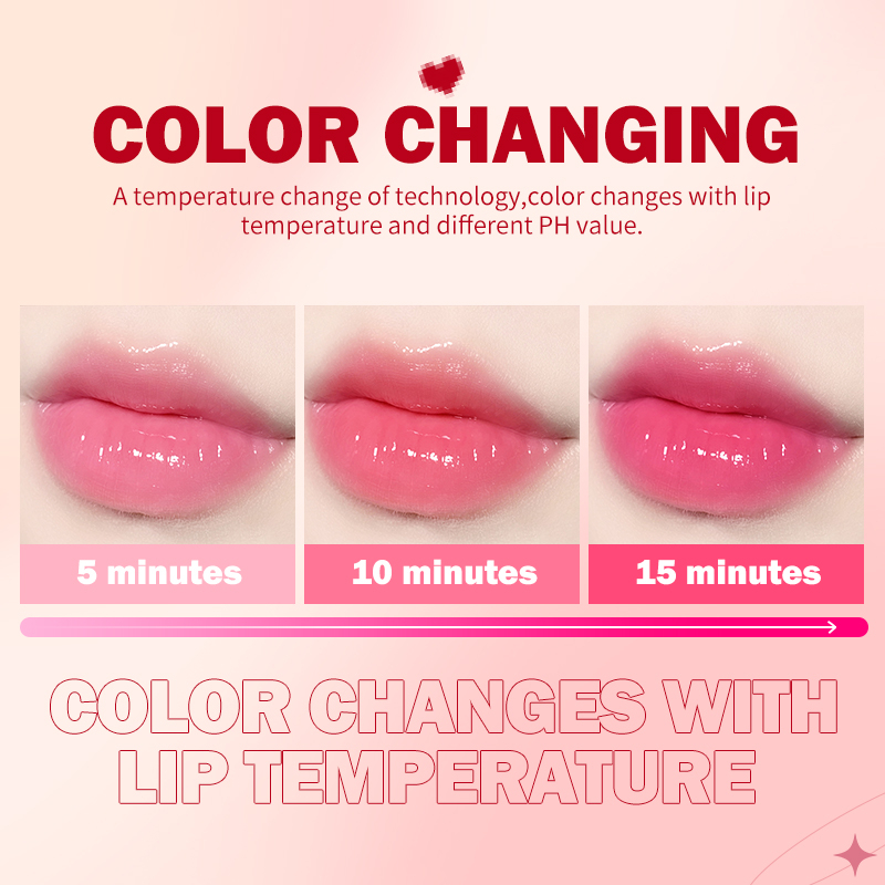 KIMUSE Color Changing Lip Balm Long-Lasting Waterproof Moisturizing Lip ...