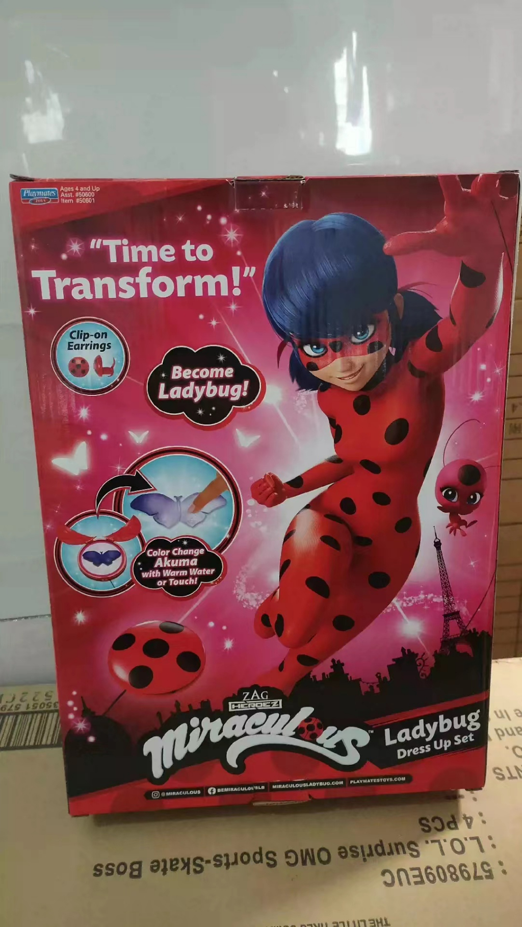  Miraculous girls female Ladybug Dress Up Set with Yoyo