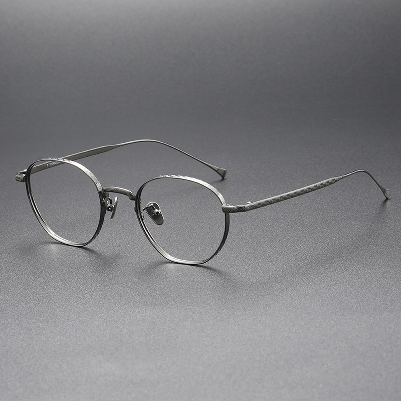 thumbnail image 2 of Classic Vintage Round Titanium Eyeglasses Frame – Unisex Retro Style By Iglasses 2 of 5