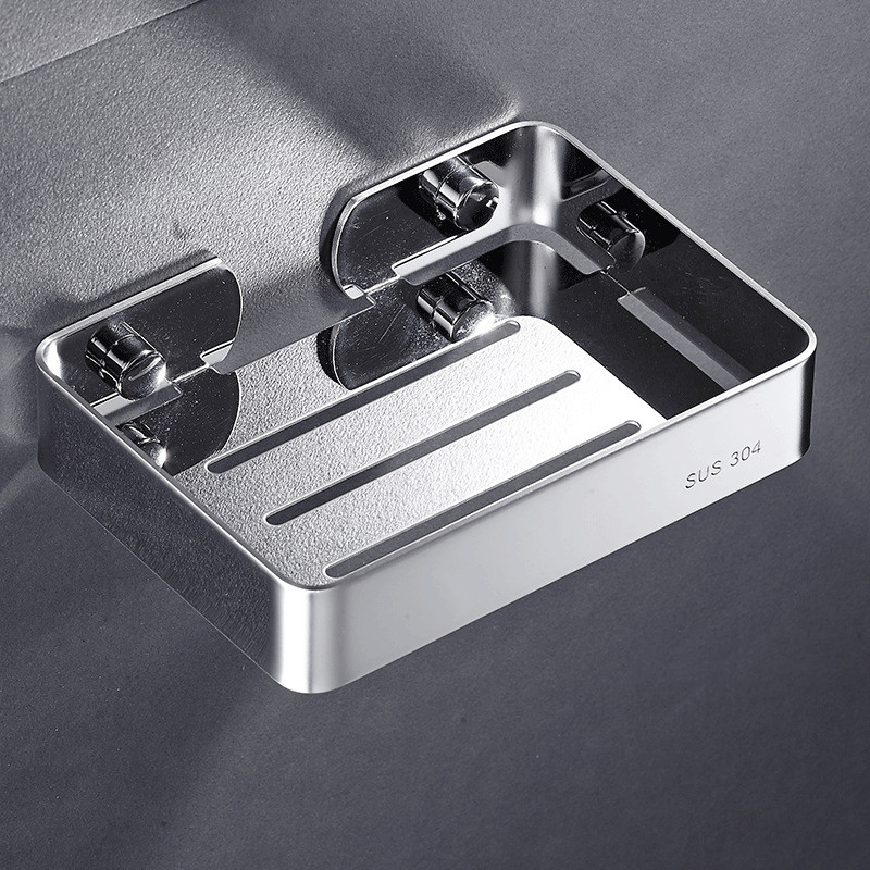 Stainless Steel Bathroom Soap Dish Holder Wall Mounted Rose Gold Soap ...