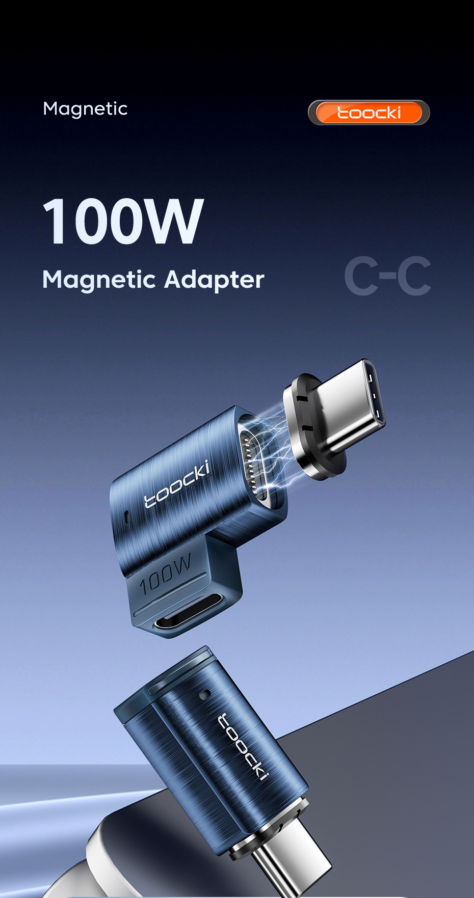 AUFU USB Auf USB-C Magnet Adapter – 2 Stück | 16-Pin, 18W, OTG-fähig | Für IPhone, MacBook, Galaxy & Mehr