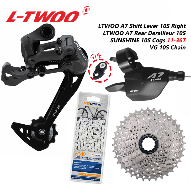LTWOO A7 1X10S Groupset Elite RD Rear Derailleur Shifter SUNSHINE Cogs ...