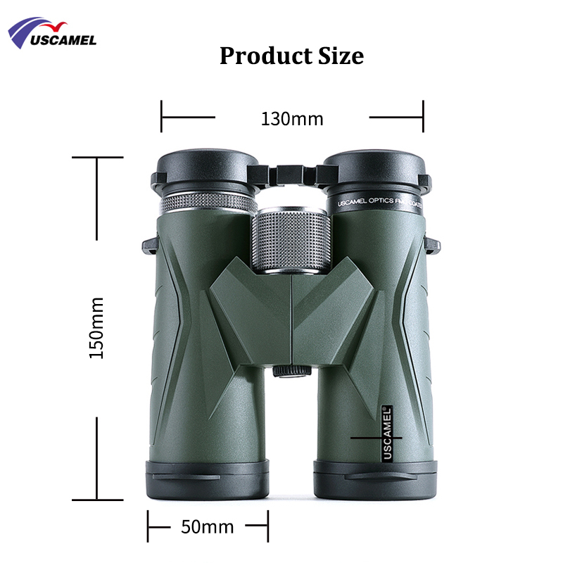 USCAMEL Binoculars 8x42 Professional Hunting Telescope Watching Birds Camping(Olive Green)