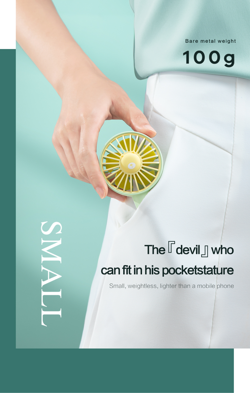 SmartDevil Small Fan USB Portable Handheld Mini Cute Small Carry-On ...