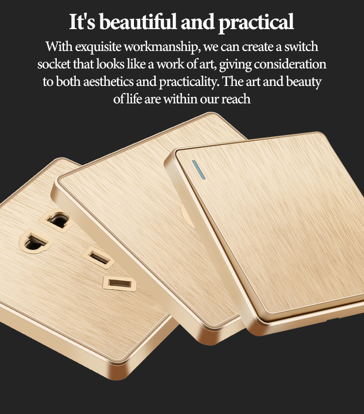 VOLLIA 13amp Electrical Modern Wall Switch for Light Wall Socket ...