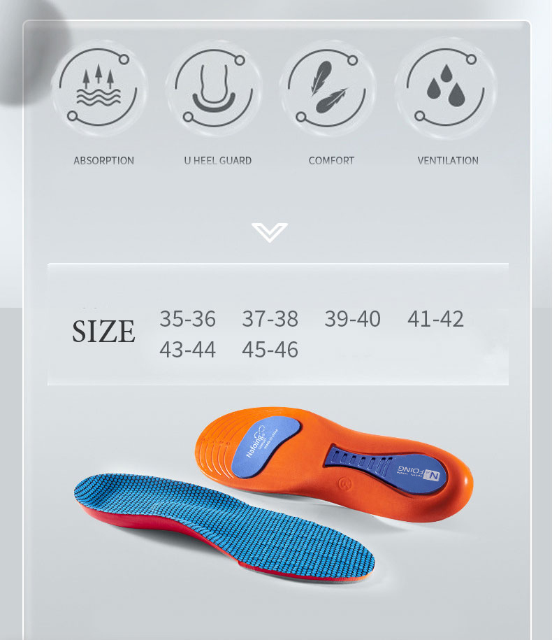 Orthotic Insole Arch Support Flatfoot Running Insoles for Shoes Sole Orthopedic Insoles For Feet