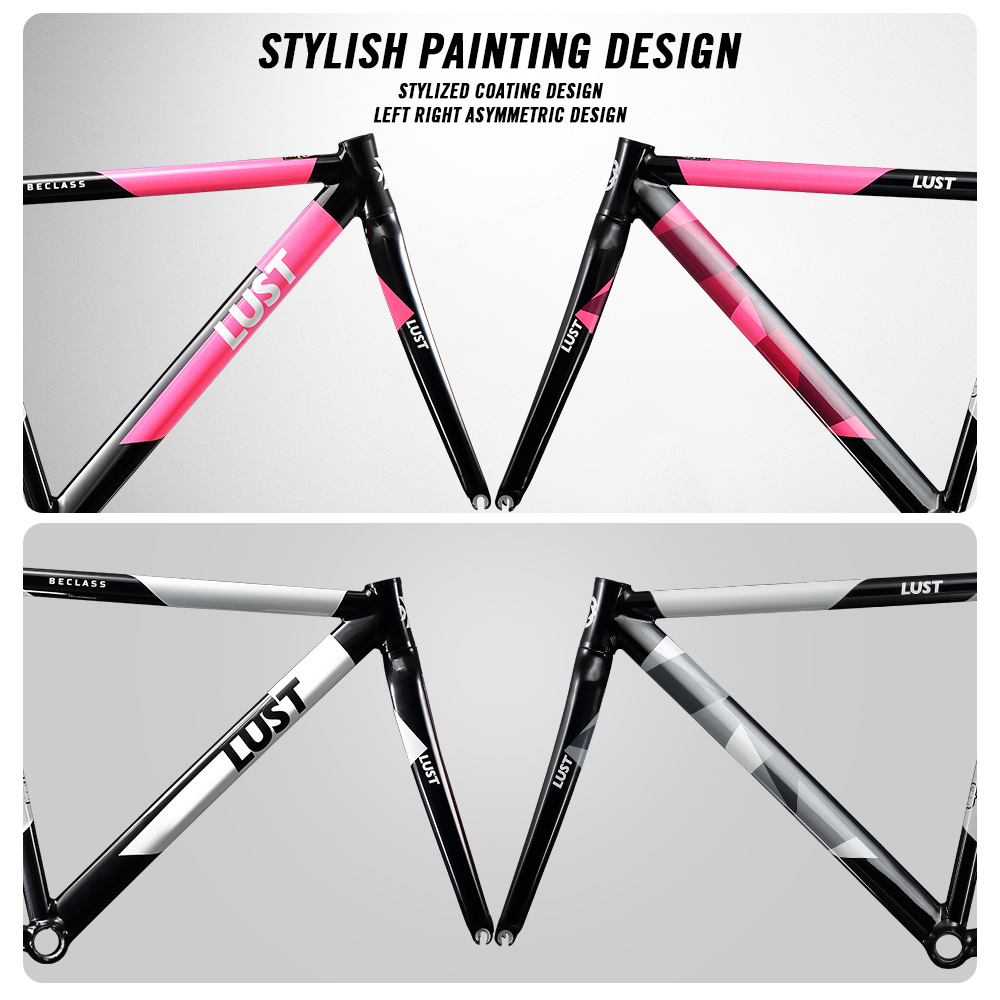 2023 Fixed Gear Bike Frame Set Extra Light Track Frame Set/Single Speed