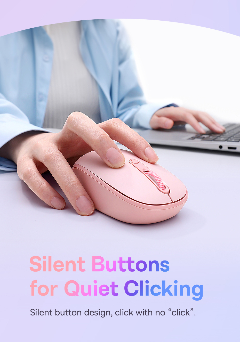 Baseus Mouse Tri-Mode Bluetooth Wireless Mouse For Tablet Laptop Silent ...