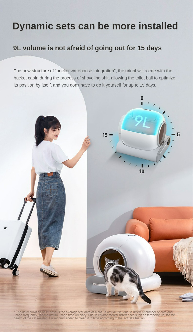 SG plug PETKO 65L Automatic Smart Cat Litter Box English App Smart Cat