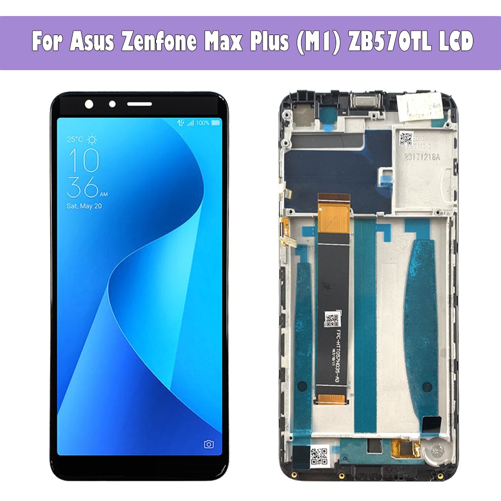 Écran LCD Complet Avec Cadre – Noir – Pour ASUS ZenFone Max Plus M1 ZB570TL (X018D) – Neuf Générique
