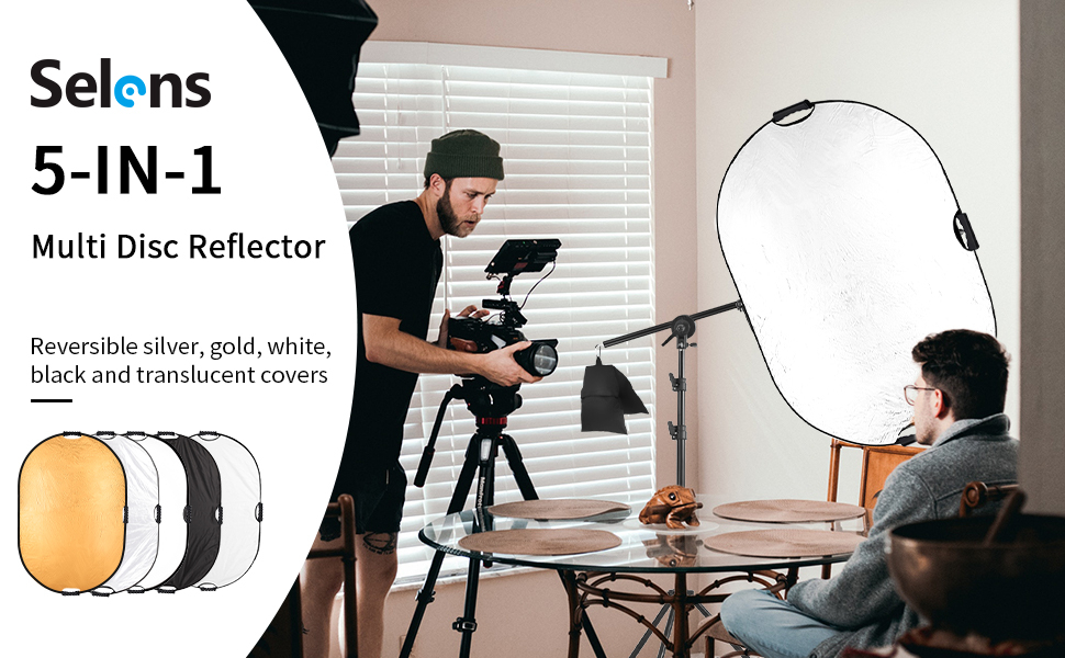 Riflettore 5 In 1 Selens Selens Riflettore 5 In 1 - 80cm Triangolo - Foto 9