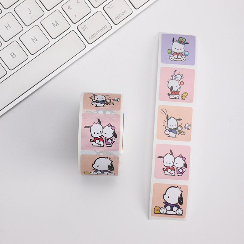 500pcs Sanrio Stickers Cartoon Kuromi Melody Pochacco Lotso Crayon Shin ...