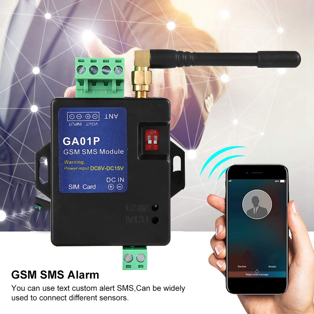 Focket GSM-Alarmsystem GA01P – Stromausfallalarm Per SMS, Für Türkontakte, Infrarot, Temperatursensoren & Mehr