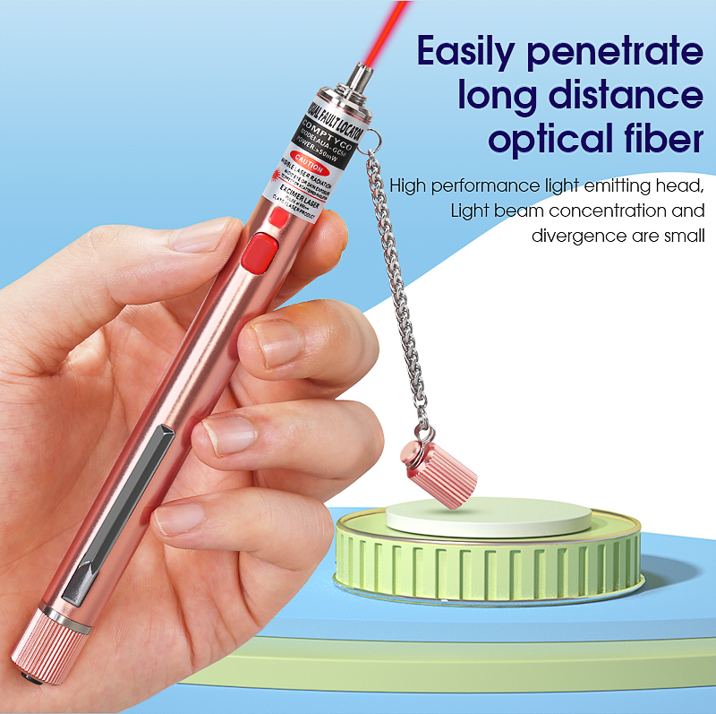 COMPTYCO rechargeable visual fault locator 5-50mw pen type fiber optic ...