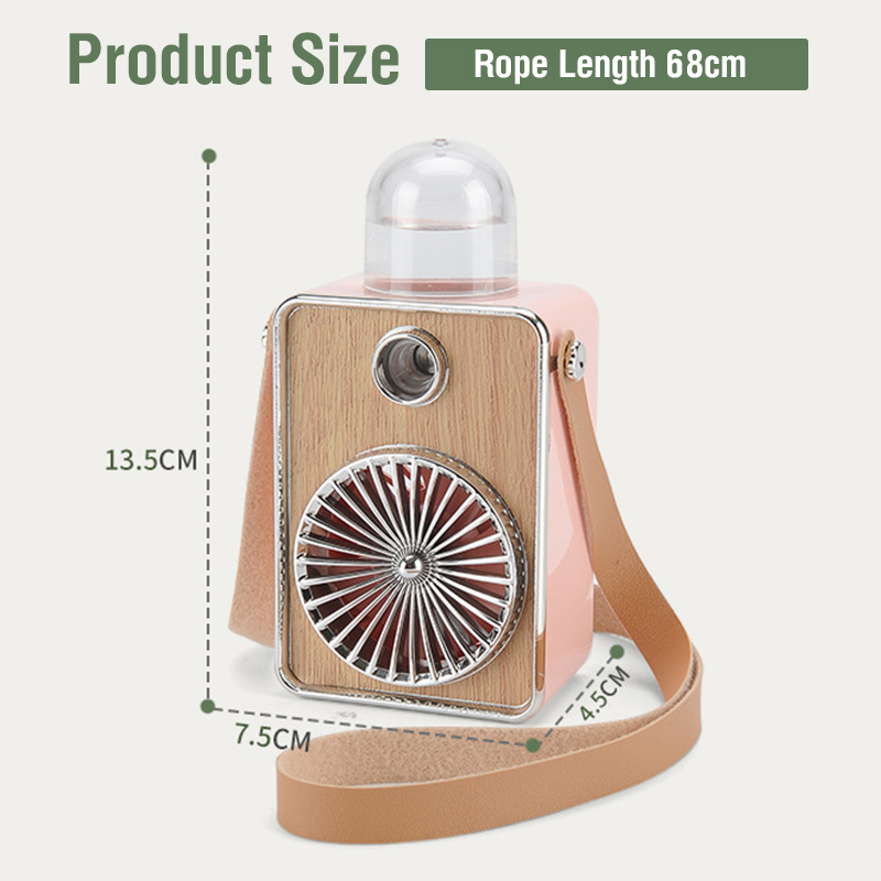 3 in 1 Mini Fan Neck Fan Cooling Camera Portable Fan Rechargeable Mini ...