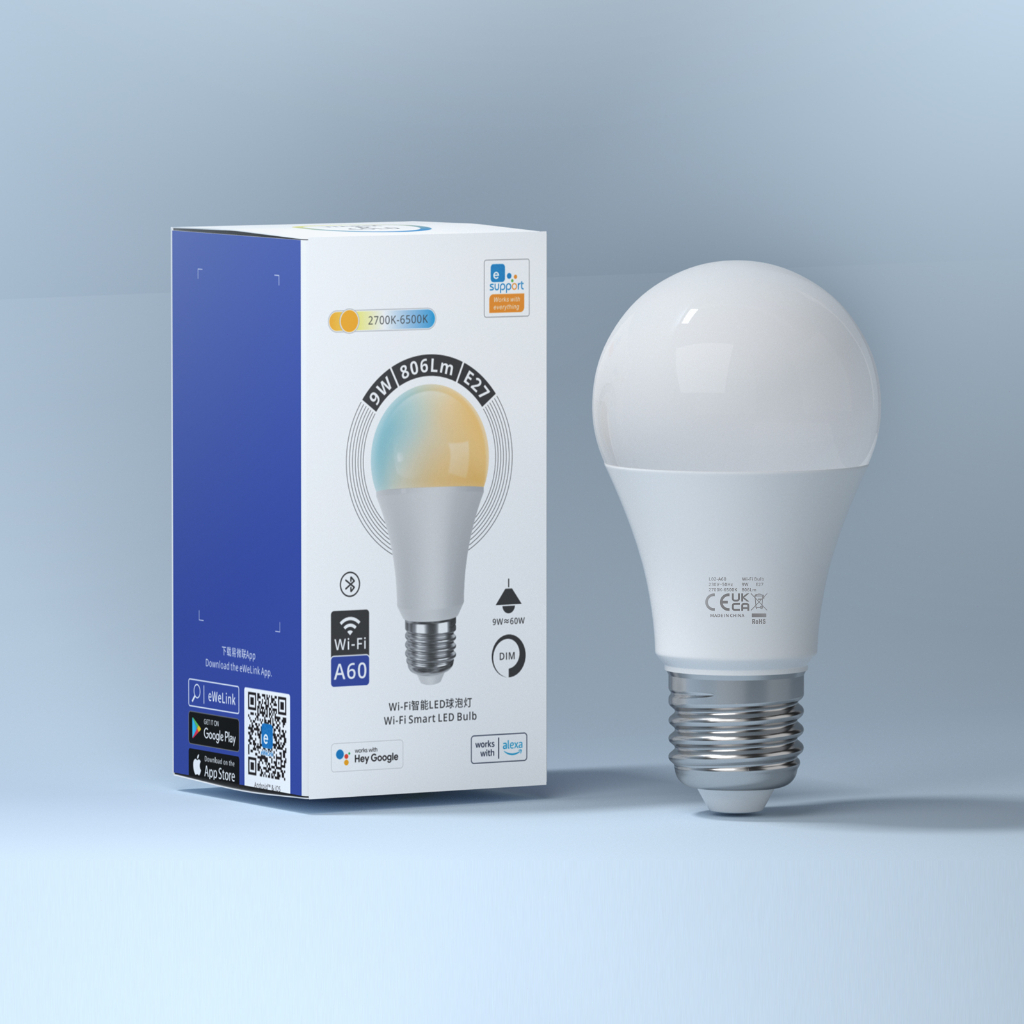 Woolley L02/L05 A60 Wifi Smart Light Bulb E27 LED RGB Colorful Dimmable ...