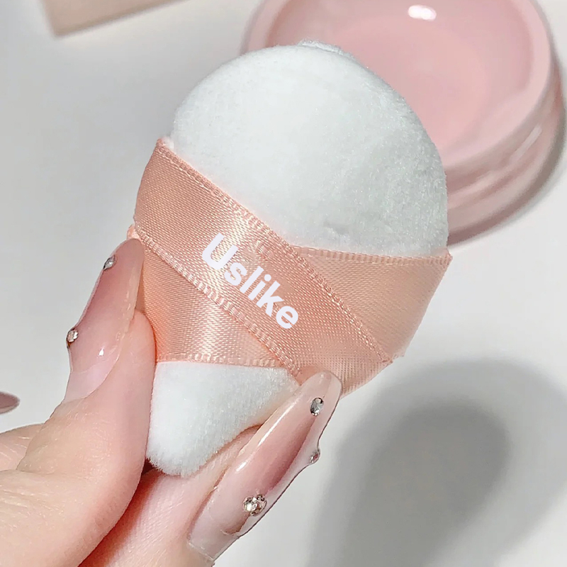 COD USLIKE Loose Powder Lightweight Oil Control Powder Soft Matte Pink ...