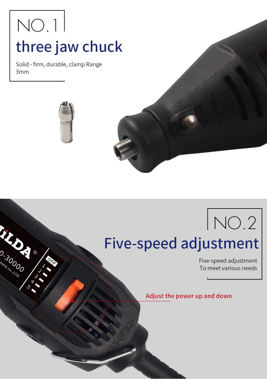 HILDA Rotary Tool Electric Drill Grinder Engraver Pen Grinder Mini ...