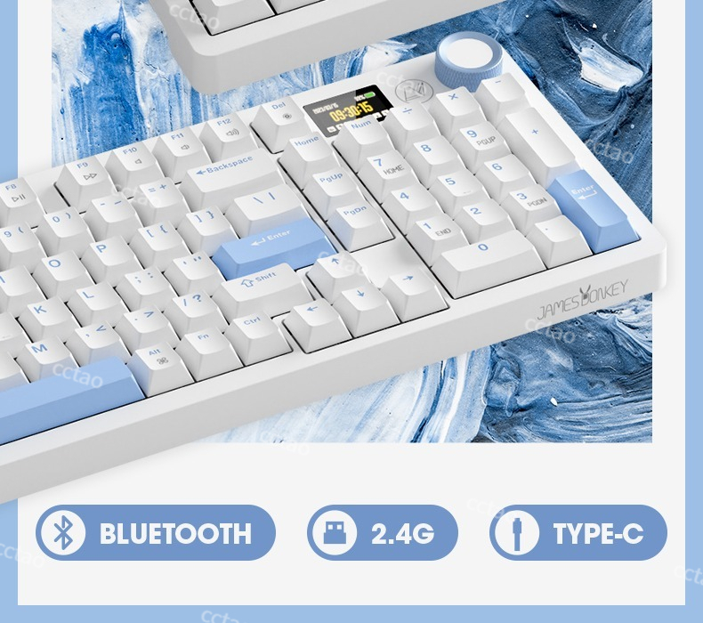 james donkey RS2 3.0 Three-Mode Wireless Mechanical Keyboard Gasket ...
