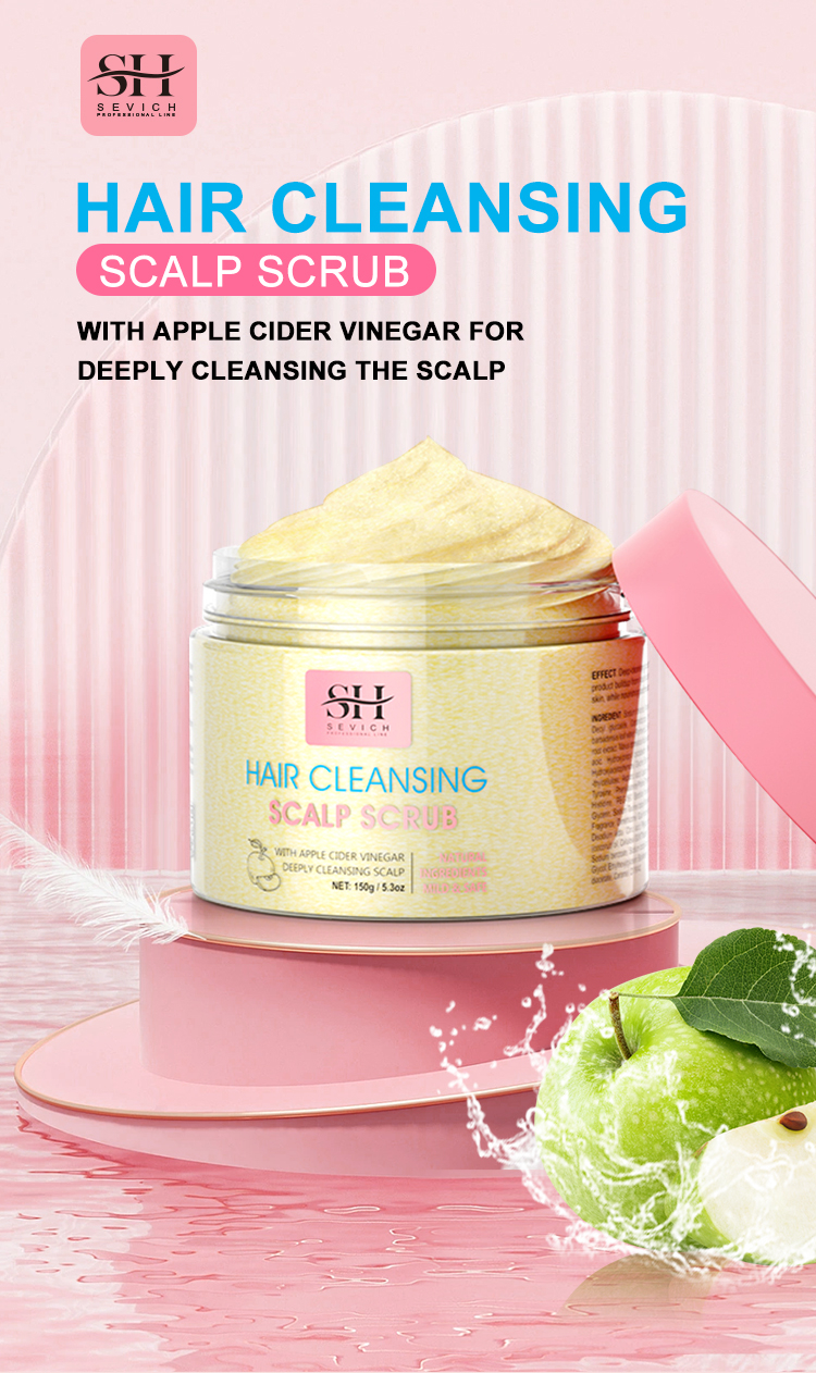 SEVICH Apple Puree Shampoo Scrub Oil Control Scalp Itching Anti ...