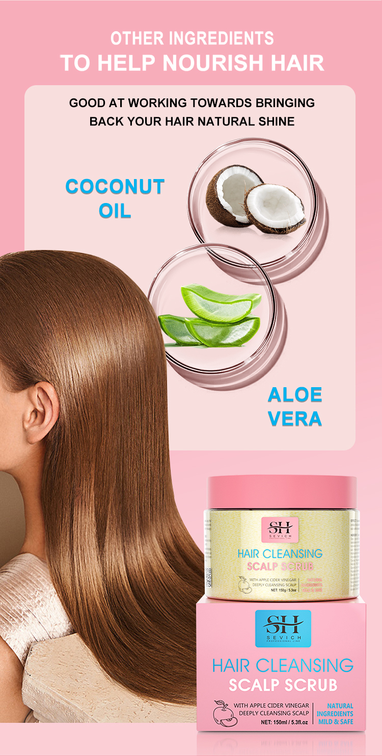 SEVICH Apple Puree Shampoo Scrub Oil Control Scalp Itching Anti ...