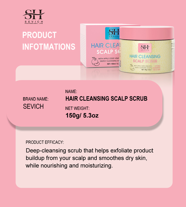 SEVICH Apple Puree Shampoo Scrub Oil Control Scalp Itching Anti ...