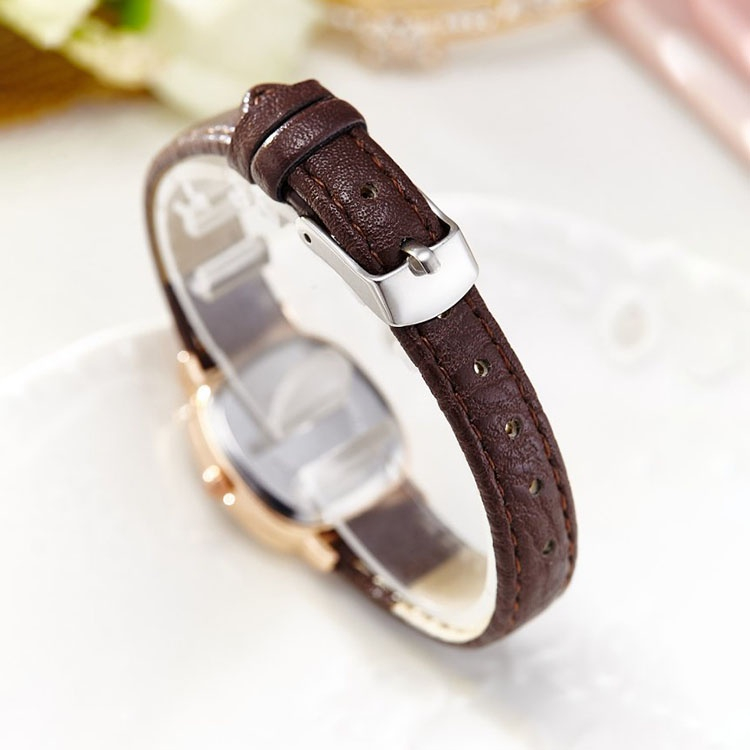 Simple Women Watch Small square Super Thin Quartz Watches KF | Shopee ...