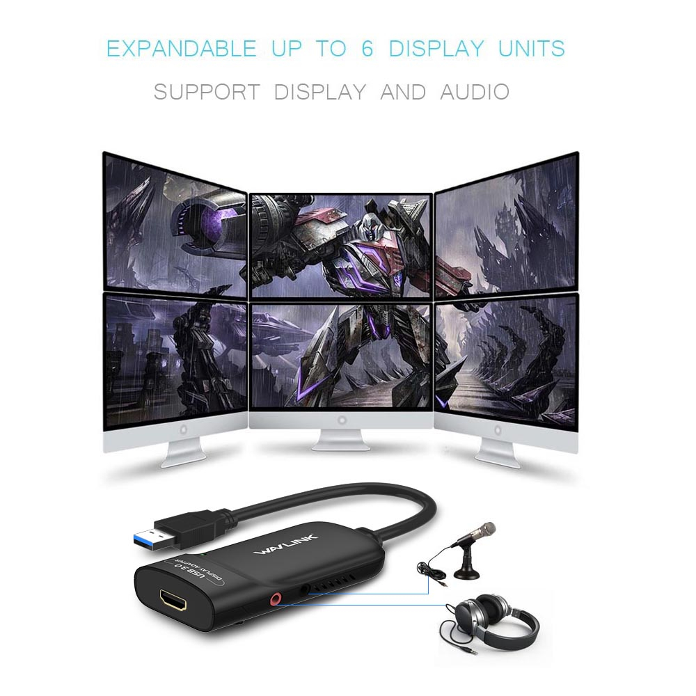Wavlink USB3.0 To HDMI Adapter With Displaylink Chip Support Windows ...