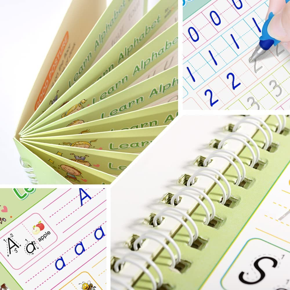 Reusable Handwriting Workbooks,4/5 Books/Pack With Pens And Refill Ink ...