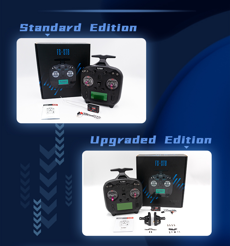 Flysky FS-ST8 2.4G 10CH ANT RGB Assistant 3.0 Radio Transmitter with FS ...