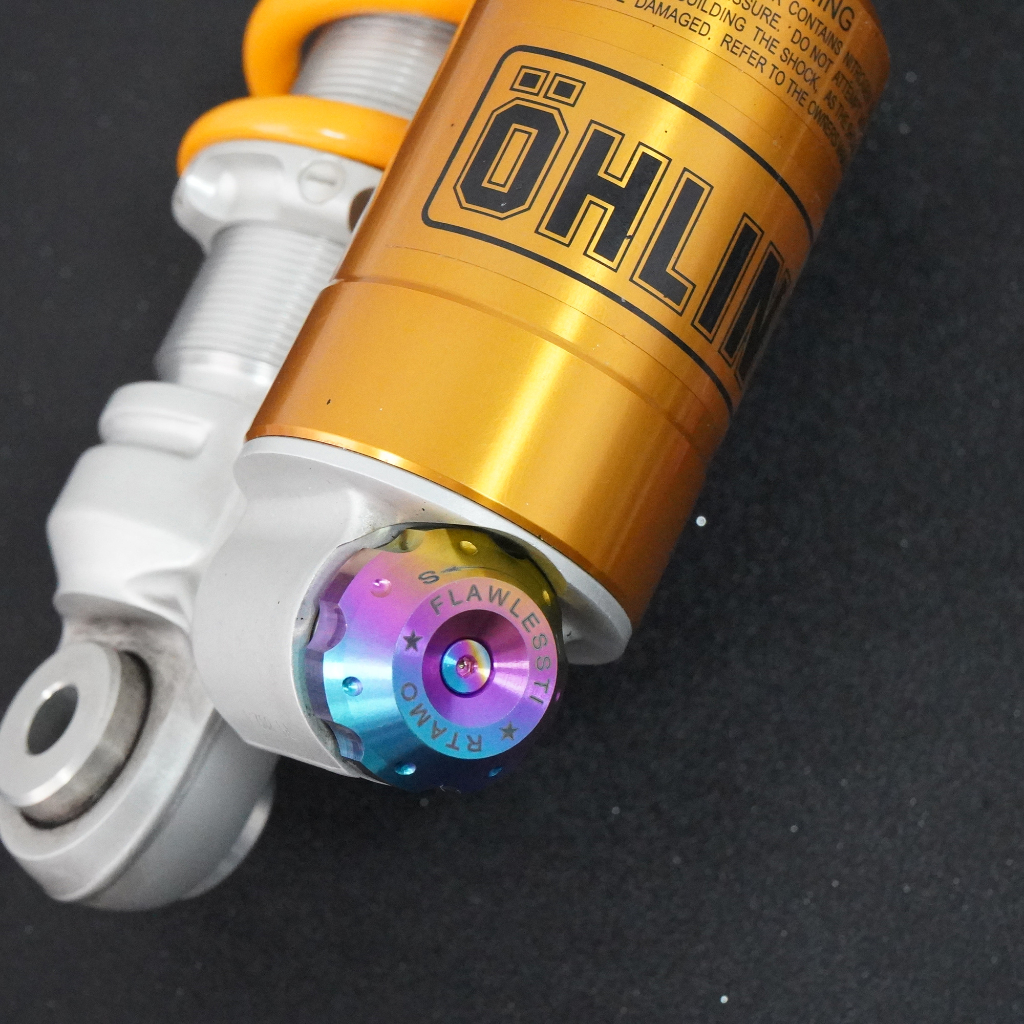 RTAMO Titanium Gr5 Nmax Xmax Tmax Ohlins Cap Vespa Rear Ohlins Shock ...