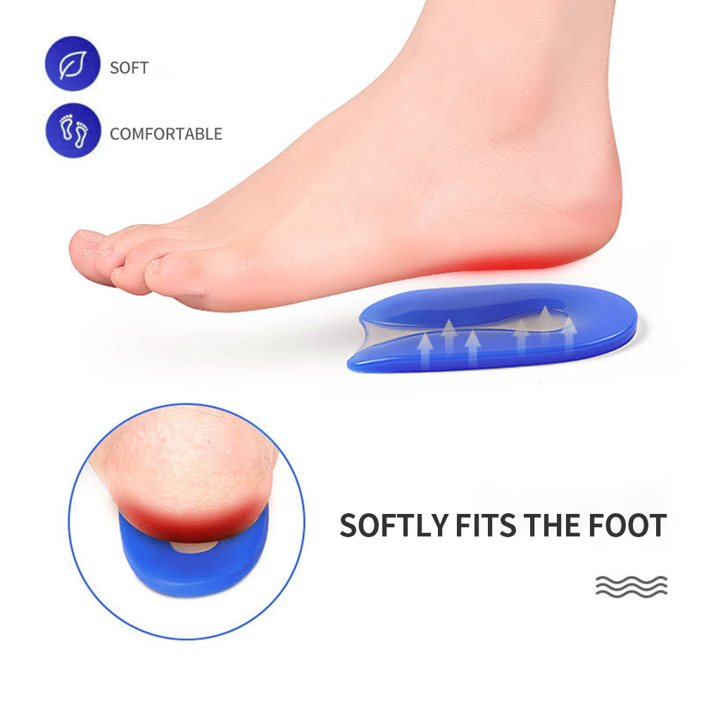Plantar Fasciitis Sof Sole Heel Liner 1Pair Foot Pain Relief Pad