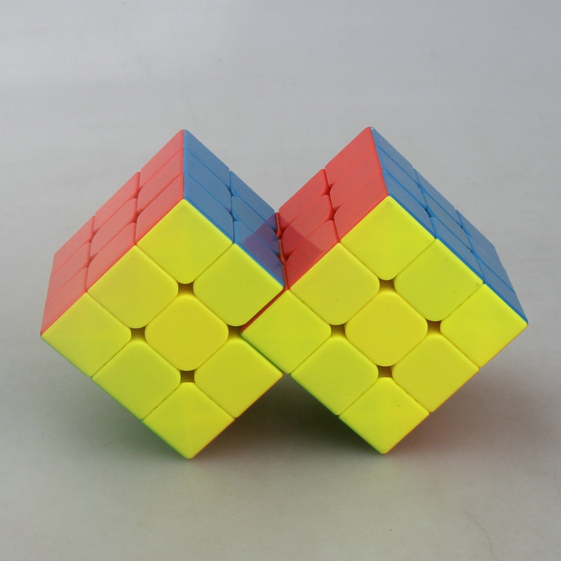 Triple 3x3 Conjoined Magic Cube Speed Magic Cube 2x2 3x3 Puzzle Magic ...