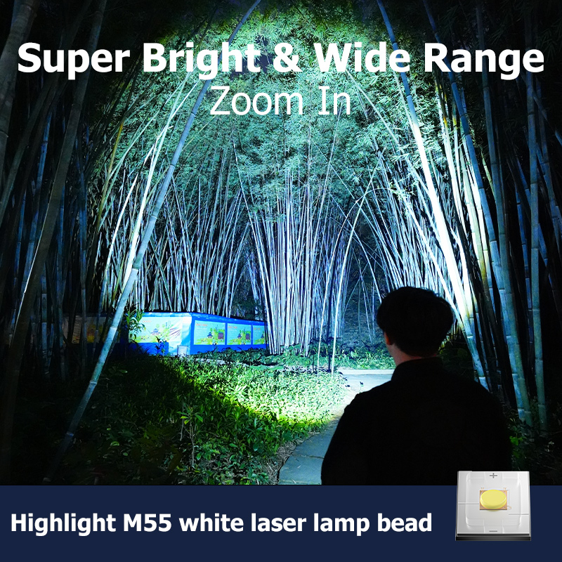 Smiling Shark SD1012 Led Flashlight M55 6000LM Rechargeabl Flash Light ...
