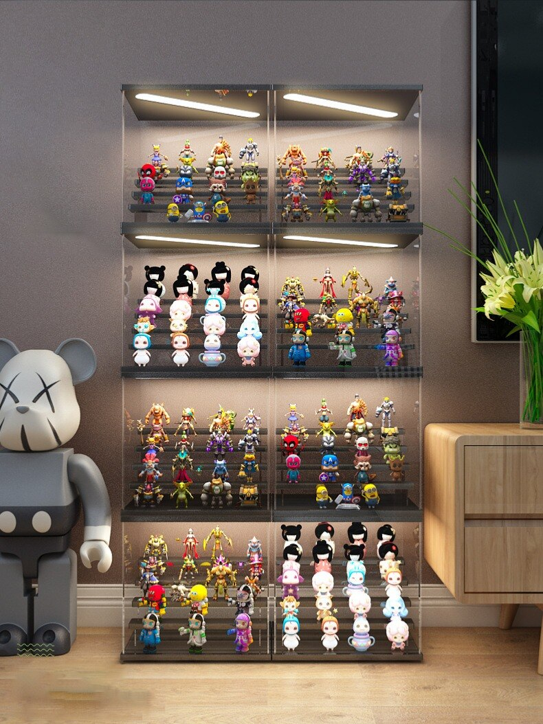 2-5 Layers Of Acrylic Display Box With Lights, Cartoon Characters ...
